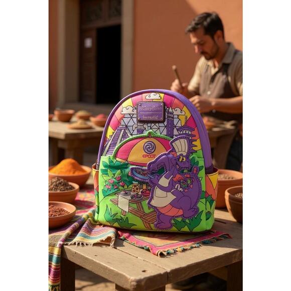 Disney Handbags - Disney Figment‎ Loungefly - 2024 EPCOT Food and Wine - NWT